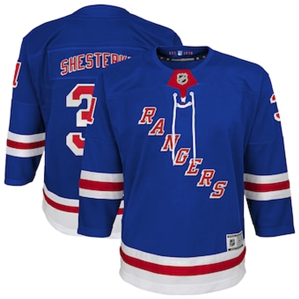 Youth Igor Shesterkin Blue New York Rangers Home Premier Player Jersey
