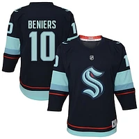 Youth Matty Beniers Navy Seattle Kraken Alternate Replica Player Jersey