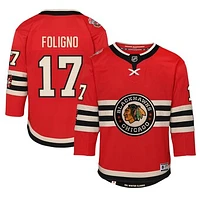 Youth Nick Foligno Red Chicago Blackhawks 2025 NHL Winter Classic Premier Player Jersey