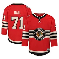 Youth Taylor Hall Red Chicago Blackhawks 2025 NHL Winter Classic Premier Player Jersey