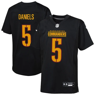 Youth Nike Jayden Daniels Carbon Black Washington Commanders Fashion Game Jersey