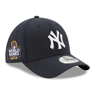 Men's New Era Navy York Yankees 2024 World Series Side Patch 39THIRTY Flex Hat