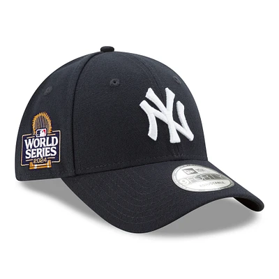 Men's New Era Navy New York Yankees 2024 World Series Side Patch 9FORTY Adjustable Hat