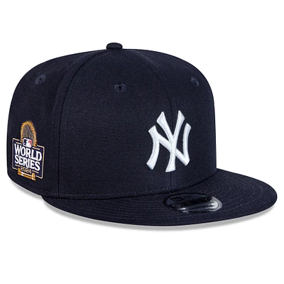 Men's New Era Navy New York Yankees 2024 World Series Side Patch 9FIFTY Snapback Hat