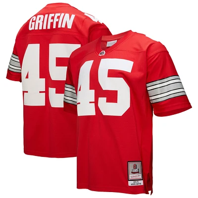 Men's Mitchell & Ness Archie Griffin Scarlet Ohio State Buckeyes 1974 Replica Throwback Jersey