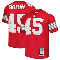 Men's Mitchell & Ness Archie Griffin Scarlet Ohio State Buckeyes 1974 Replica Throwback Jersey