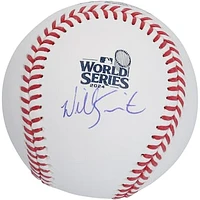Will Smith Los Angeles Dodgers Autographed 2024 World Series Logo Baseball