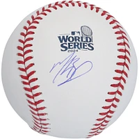 Mookie Betts Los Angeles Dodgers Autographed 2024 World Series Logo Baseball