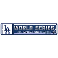 WinCraft Los Angeles Dodgers 2024 National League Champions 11'' x 17'' Indoor/Outdoor Styrene Sign