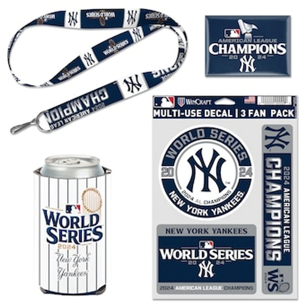 WinCraft New York Yankees 2024 American League Champions 4-Piece Fan Pack