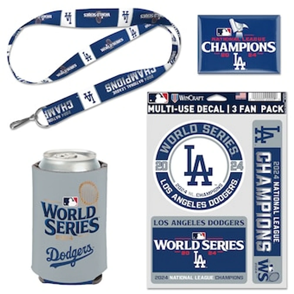 WinCraft Los Angeles Dodgers 2024 National League Champions 4-Piece Fan Pack