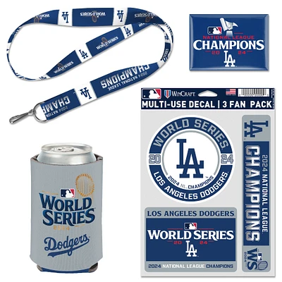 WinCraft Los Angeles Dodgers 2024 National League Champions 4-Piece Fan Pack