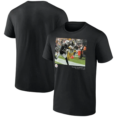 Men's Najee Harris Black Pittsburgh Steelers NFL Flash Features Week 6 T-Shirt