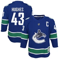 Youth Quinn Hughes Blue Vancouver Canucks Home Replica Player Jersey