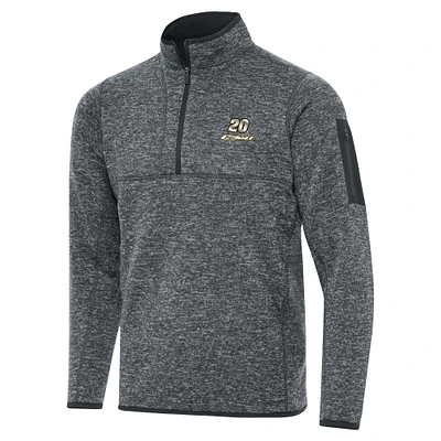 Men's Antigua Heather Christopher Bell Big & Tall Fortune Quarter-Zip Pullover Jacket