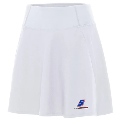 Women's Antigua  White Kyle Larson Chip Skort