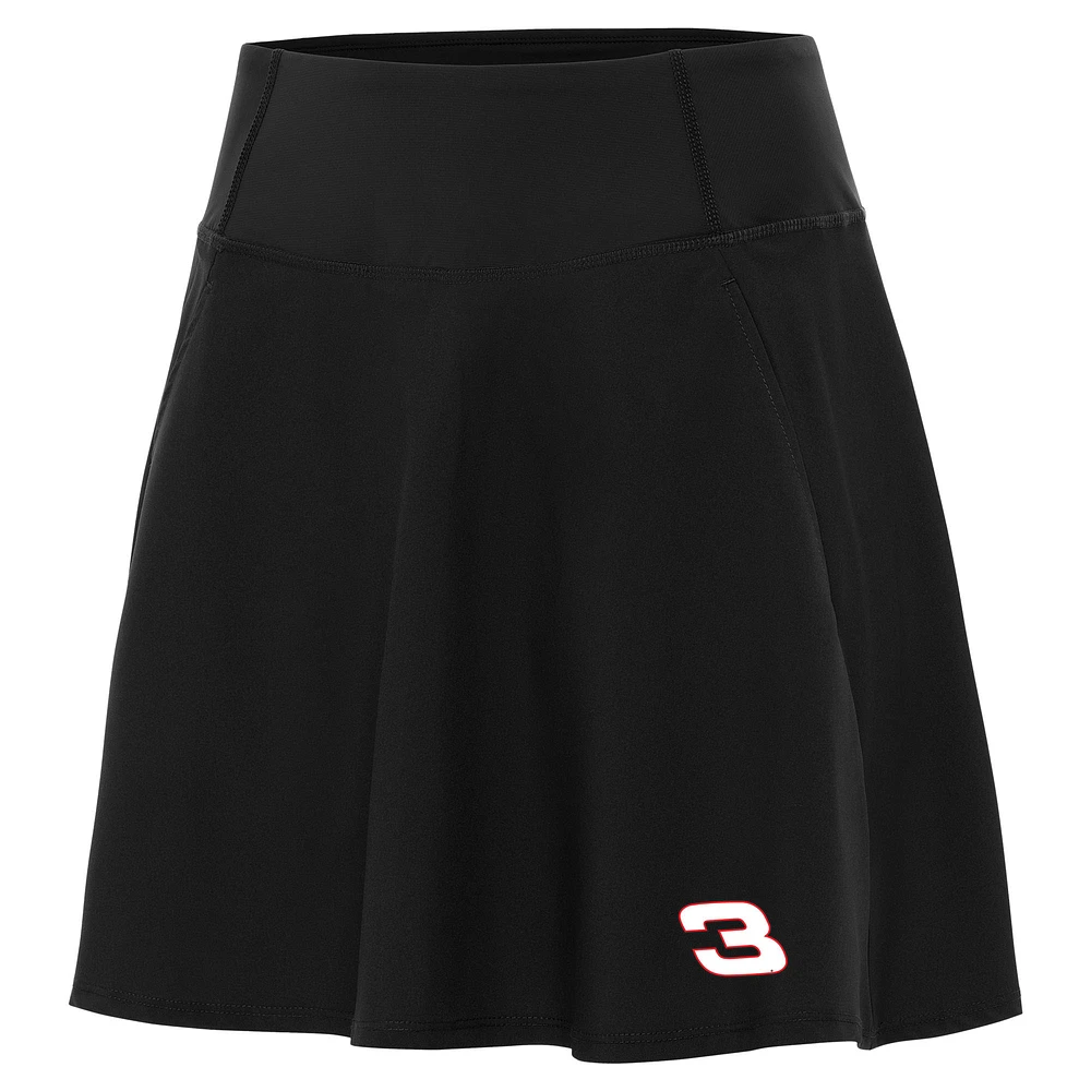 Women's Antigua Black Richard Childress Racing Chip Skort