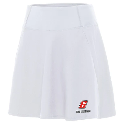 Women's Antigua  White Brad Keselowski Chip Skort