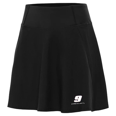 Women's Antigua  Black Chase Elliott Chip Skort