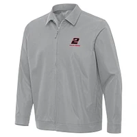 Men's Antigua  Gray Austin Cindric Pivot Full-Zip Jacket
