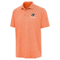 Men's Antigua  Heather Orange Martin Truex Jr Par 3 Polo