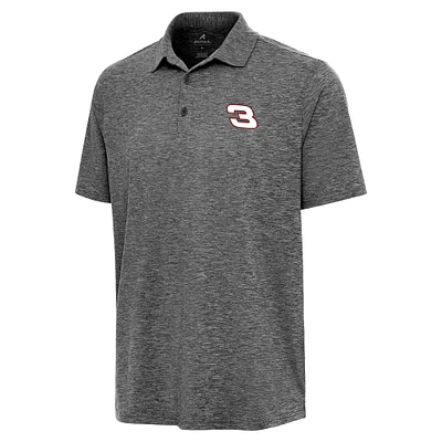 Men's Antigua  Heather Black Richard Childress Racing Par 3 Polo
