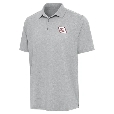 Men's Antigua  Heather Gray Richard Childress Racing Par 3 Polo