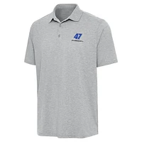 Men's Antigua  Heather Gray Ricky Stenhouse Jr. Par 3 Polo