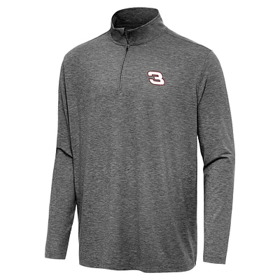 Men's Antigua Heather Richard Childress Racing Hunk Quarter-Zip Top