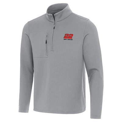 Men's Antigua Joey Logano Insider Quarter-Zip Top
