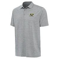 Men's Antigua  Heather Gray Ryan Blaney Layout Polo