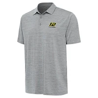 Men's Antigua  Heather Gray Ryan Blaney Layout Polo