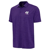 Men's Antigua  Heather Purple Alex Bowman Layout Polo