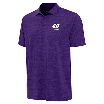 Men's Antigua  Heather Purple Alex Bowman Layout Polo