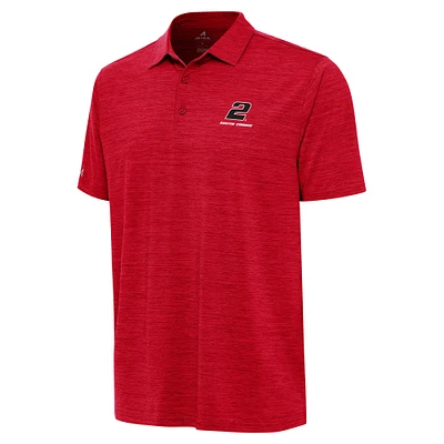 Men's Antigua  Heather Red Austin Cindric Layout Polo