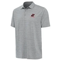 Men's Antigua  Heather Gray Austin Cindric Layout Polo