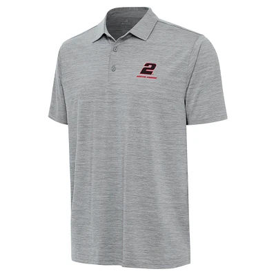 Men's Antigua  Heather Gray Austin Cindric Layout Polo