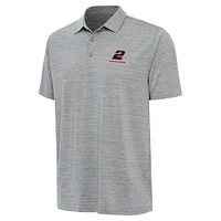 Men's Antigua  Heather Gray Austin Cindric Layout Polo