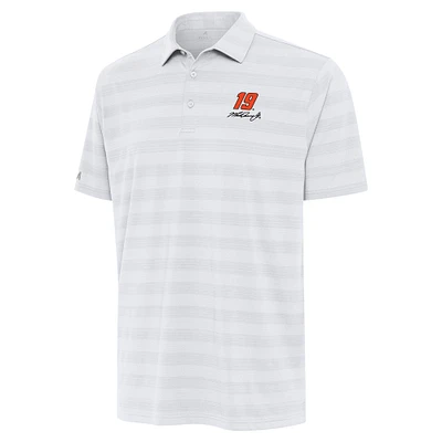 Men's Antigua  White Martin Truex Jr Tunnel Polo