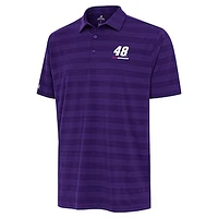 Men's Antigua  Purple Alex Bowman Tunnel Polo