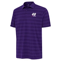 Men's Antigua  Purple Alex Bowman Tunnel Polo