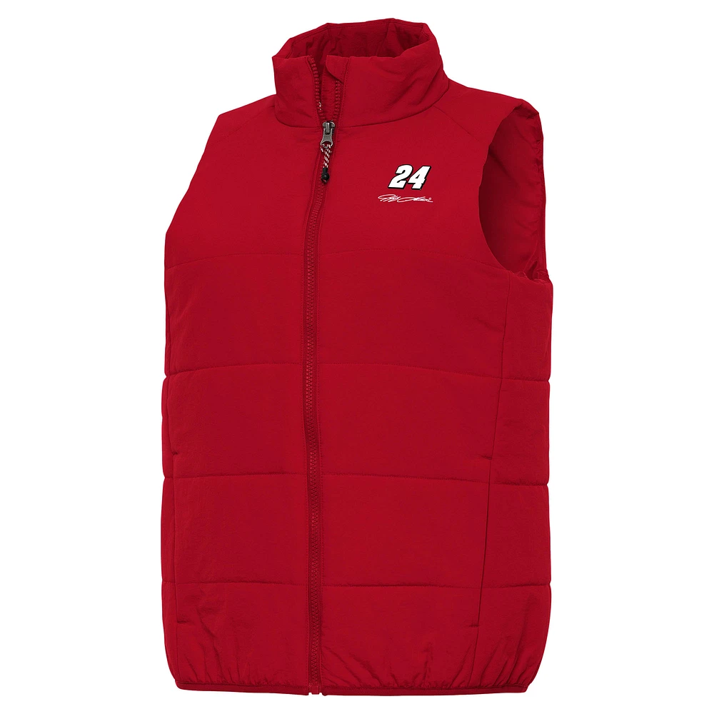 Women's Antigua  Red Jeff Gordon Experience Full-Zip Vest