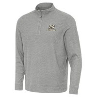 Men's Antigua  Heather Gray Christopher Bell Subtle Quarter-Zip Pullover Top