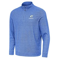 Men's Antigua  Heather Royal Ricky Stenhouse Jr. Subtle Quarter-Zip Pullover Top