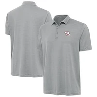 Men's Antigua  Gray NASCAR Reprocess Polo