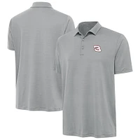 Men's Antigua  Gray NASCAR Reprocess Polo