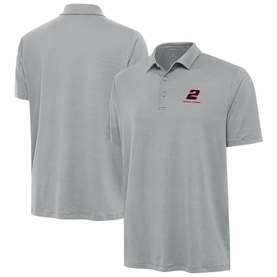 Men's Antigua  Gray Austin Cindric Reprocess Polo
