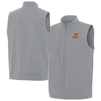 Men's Antigua  Gray Martin Truex Jr Regard Full-Zip Vest