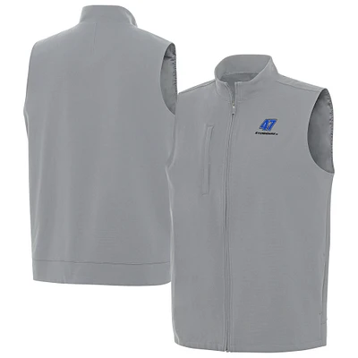 Men's Antigua  Gray Ricky Stenhouse Jr. Regard Full-Zip Vest
