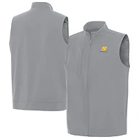 Men's Antigua  Gray Chase Elliott Regard Full-Zip Vest
